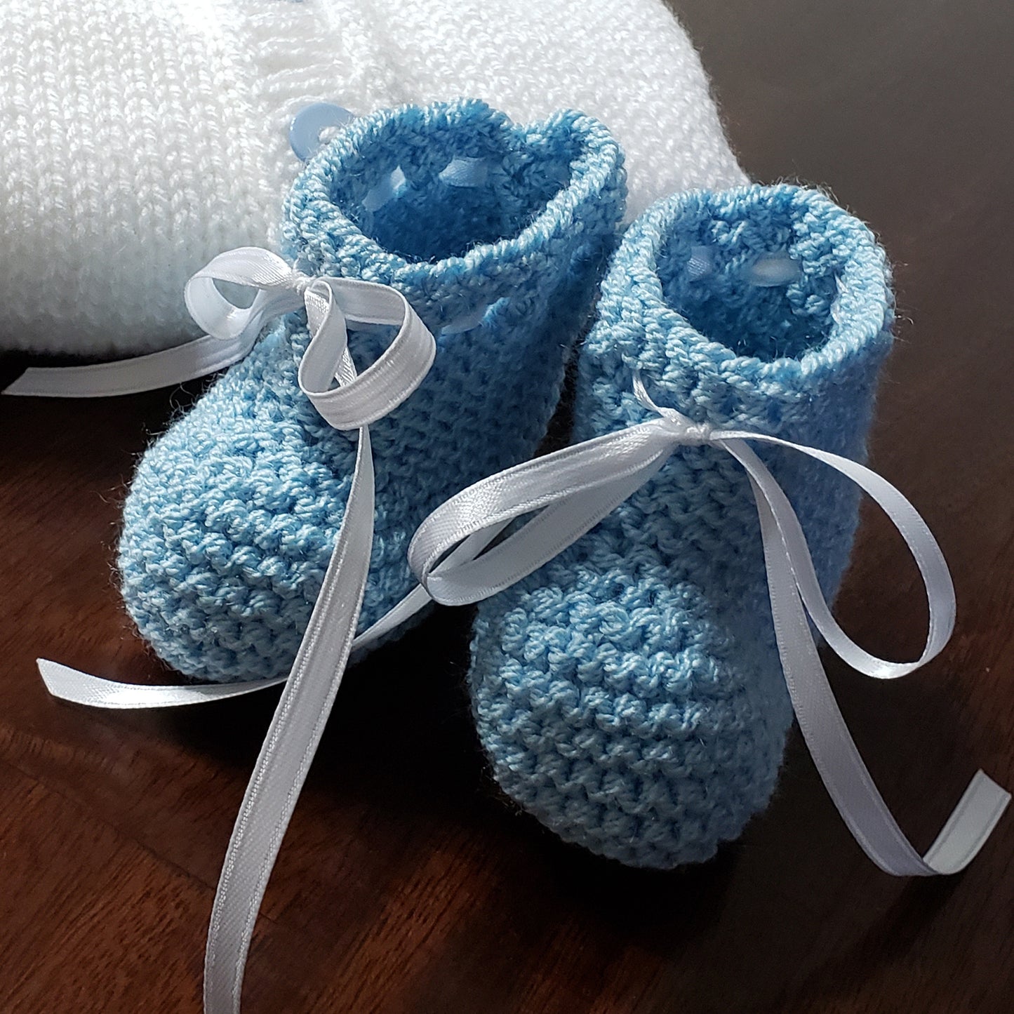 Light Blue Baby Sweater Set