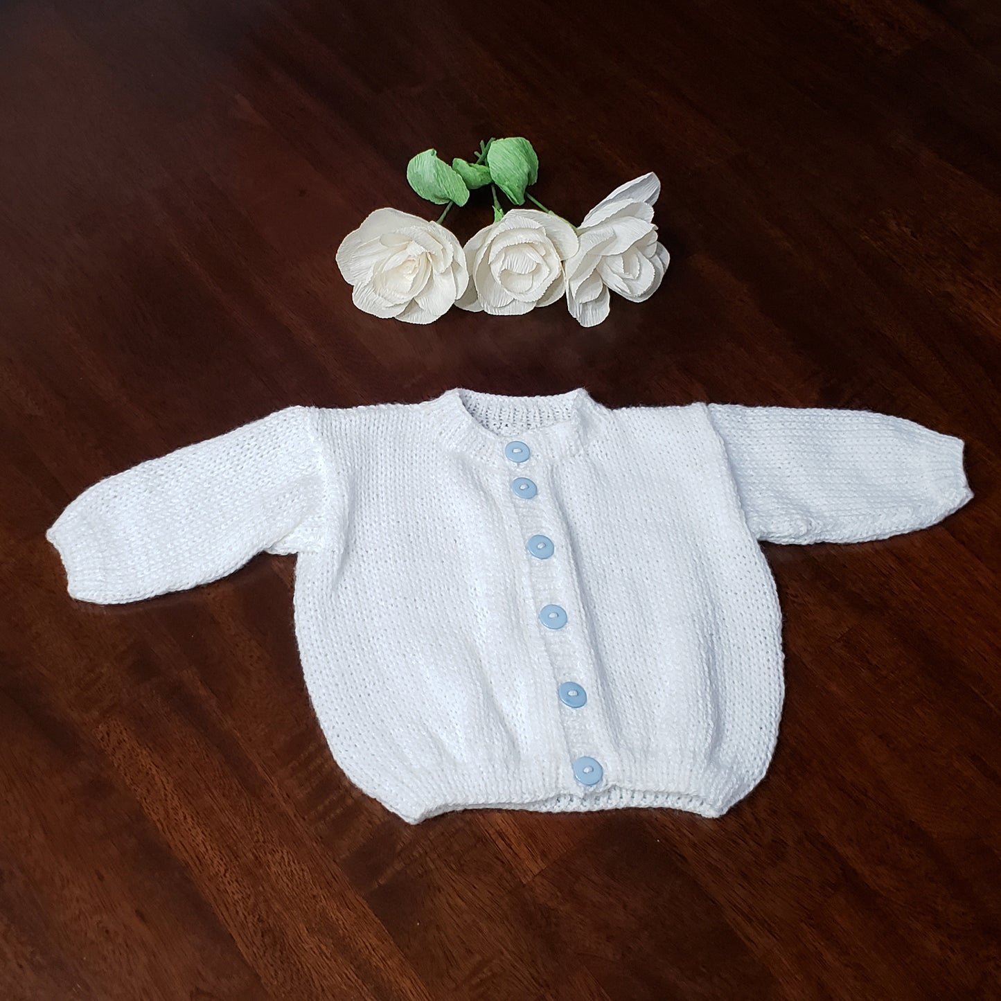Light Blue Baby Sweater Set