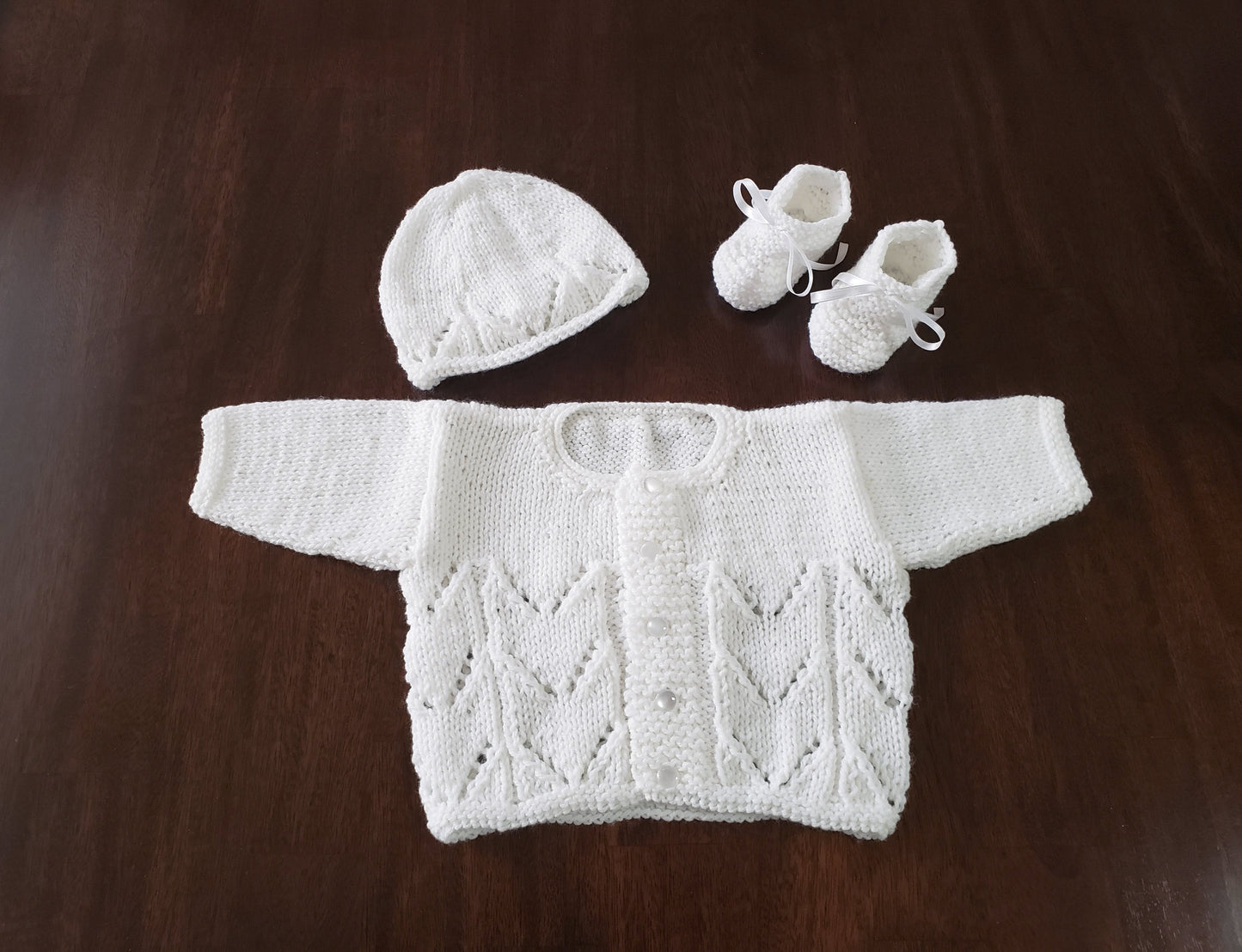 White Baby Sweater Set