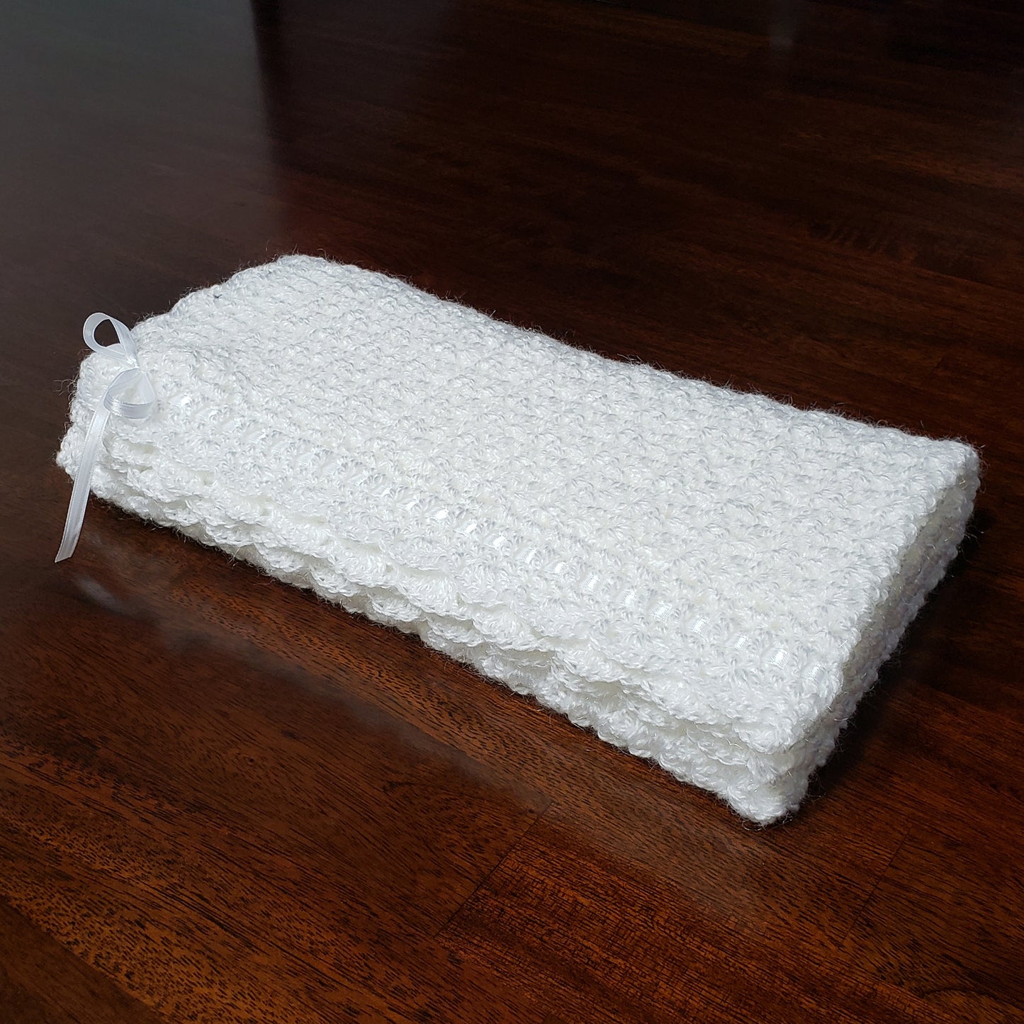 White Baby Blanket Set