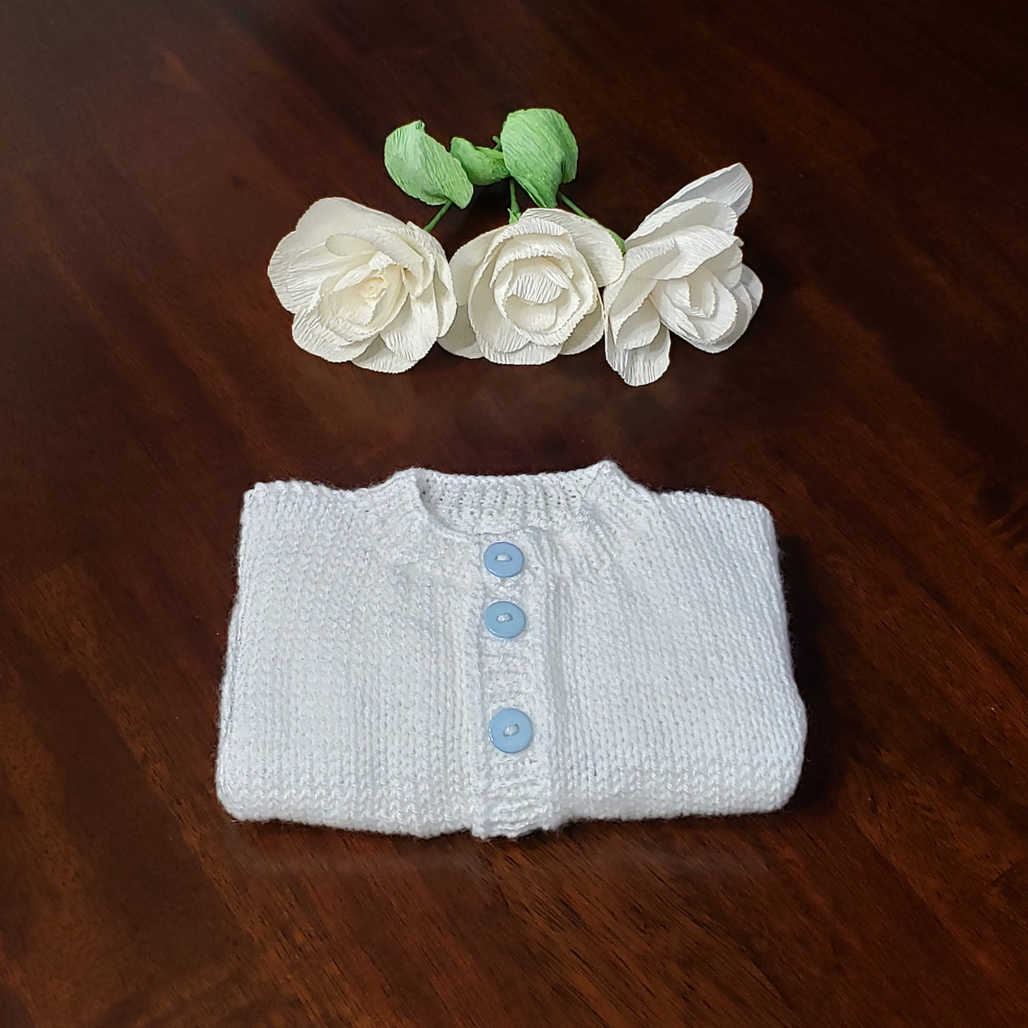 Light Blue Baby Sweater Set